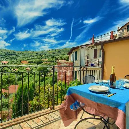 Casa Con Terrazza Panoramica In Tipico Borgo Ligure Σπίτι διακοπών